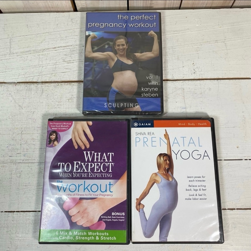 Set of Three Pregnancy Workout DVDs, Maternity